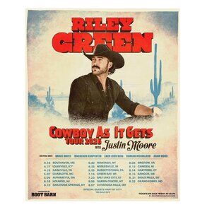 Riley Green Cowboy As It Gets Tour 2026 Poster  170